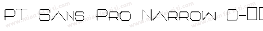 PT Sans Pro Narrow D字体转换